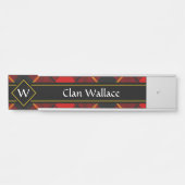 Clan Wallace Tartan Deurbord Deurbordje (Voorkant)
