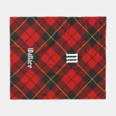 Clan Wallace Tartan Fleece Blanket (Voorkant (Horizontaal))