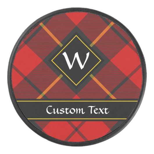 Clan Wallace Tartan Hockey Puck (Voorkant)