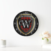 Clan Wallace Tartan Horloge (Maison)