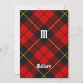 Clan Wallace Tartan Invitation (Devant)