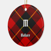 Clan Wallace Tartan Keramisch Ornament (Links)