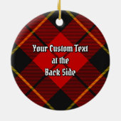 Clan Wallace Tartan Keramisch Ornament (Achterkant)