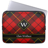 Clan Wallace Tartan-laptophoes Laptop Sleeve (Voorkant)