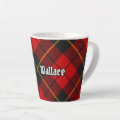 Clan Wallace Tartan Latte Mok (Rechterhoek)
