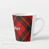 Clan Wallace Tartan Latte Mug (Droite)