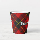 Clan Wallace Tartan Latte Mug (Devant)