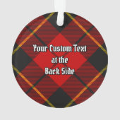 Clan Wallace Tartan Ornament (achterkant)