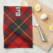 Clan Wallace Tartan Serviette de cuisine (Quart Plié)