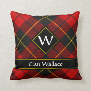 Clan Wallace Tartan Sierkussen