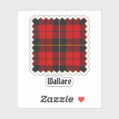 Clan Wallace Tartan Sticker (Vel)