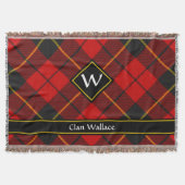 Clan Wallace Tartan Throw Blanket Deken (Voorkant)