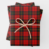 Clan Wallace Tartan Wrapping Paper Sheets (In situ)