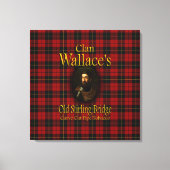 Clan Wallace's oude Stirling Bridge Pipe Tobacco Canvas Afdruk (Voorkant)