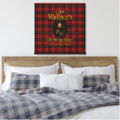 Clan Wallace's oude Stirling Bridge Pipe Tobacco Canvas Afdruk (Insitu (Slaapkamer))