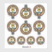 Clan Wardlaw Crest Sticker Set (Vel)
