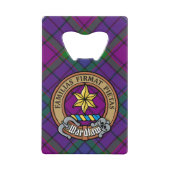 Clan Wardlaw Crest sur Tartan (Devant)
