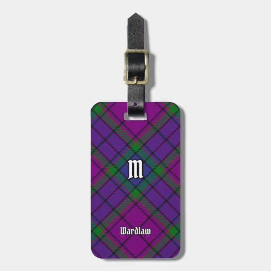 Clan Wardlaw Tartan Bagagelabel (Voorkant verticaal)