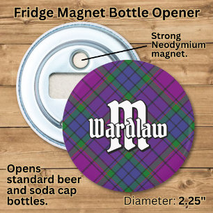 Clan Wardlaw Tartan Button Flesopener