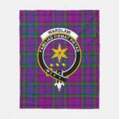 Clan Wardlaw Tartan Pset Fleece Deken (Voorkant)