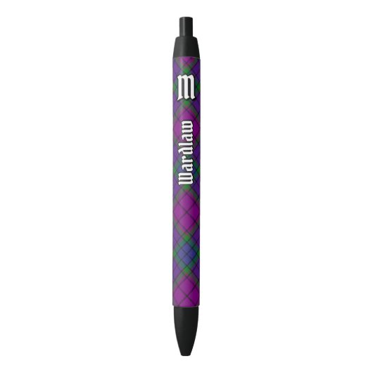 Clan Wardlaw Tartan Zwarte Inkt Pen (Voorkant Verticaal)
