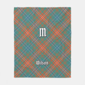 Clan Wilson Ancient Tartan Fleece Deken (Voorkant)