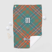 Clan Wilson Ancient Tartan Golfhanddoek (Insitu)