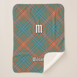 Clan Wilson Ancient Tartan Sherpa Deken