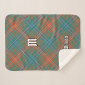 Clan Wilson Ancient Tartan Sherpa Deken (Voorkant (horizontaal))