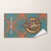 Clan Wilson Crest au-dessus de Tartan antique (Serviette à main)