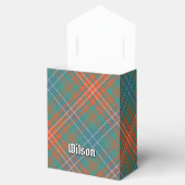 Clan Wilson Crest over het oude Tartan Bedankdoosjes (Geopend)