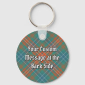 Clan Wilson Crest over het oude Tartan Sleutelhanger (Achterkant)