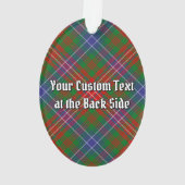 Clan Wilson Crest over Modern Tartan Ornament (achterkant)