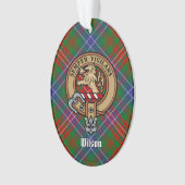 Clan Wilson Crest over Modern Tartan Ornament (voorkant)