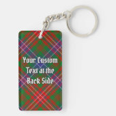 Clan Wilson Crest over Modern Tartan Sleutelhanger (achterkant)