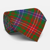 Clan Wilson Crest over Modern Tartan Stropdas (Opgerold)