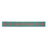 Clan Wilson Plaid Tartan Sinaasappel Blauw Check Lint (Voorkant)