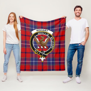 Clan Wishart Stof Tartan Schotlandse Plaid Fleece Deken