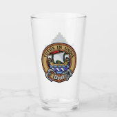 Clan Wood Crest boven Tartan Glas (Voorkant)