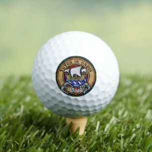 Clan Wood Crest boven Tartan Golfballen