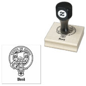 Clan Wood Crest Rubber Stamp Rubberstempel (Gestempeld)