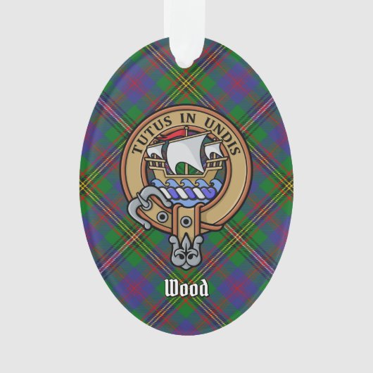 Clan Wood Crest sur Tartan (devant)