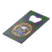 Clan Wood Crest sur Tartan (Devant Angle)