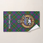 Clan Wood Crest sur Tartan (Serviette à main)