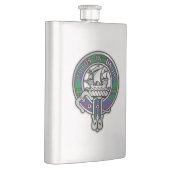 Clan Wood Crest & Tartan Flask Flacon (Rechts)