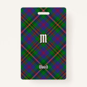 Clan Wood Tartan Badge (Voorkant)