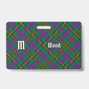 Clan Wood Tartan Badge