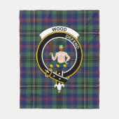 Clan Wood Tartan Fleece Deken (Voorkant)