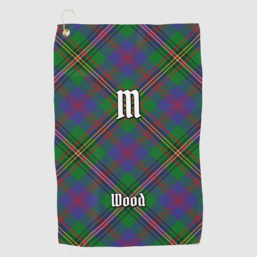 Clan Wood Tartan Golfhanddoek (Voorkant)