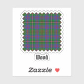 Clan Wood Tartan Sticker (Vel)